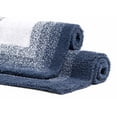 thumbnail image 4 of Chesapeake  Whitney Ombre 2Pc. Reversible Bath Rug Set(21"x34"&17"x24") Deep Denim, 4 of 6