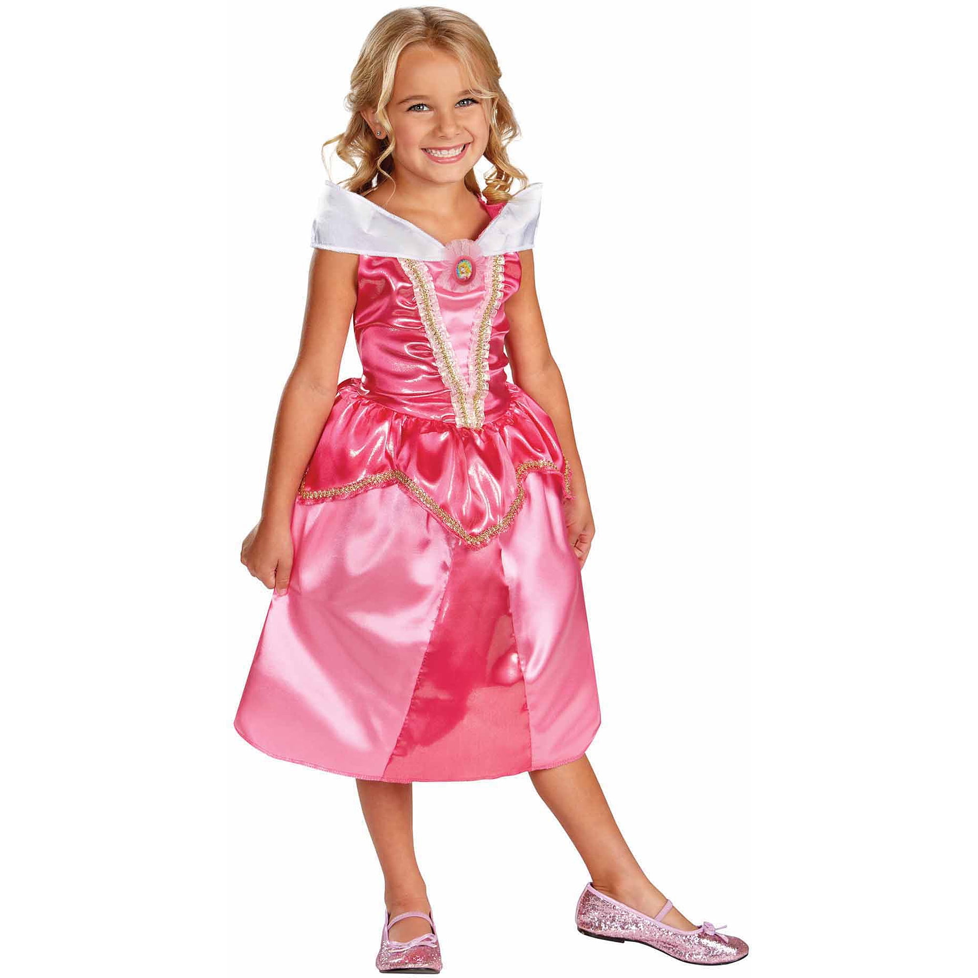 Sleeping Beauty Fancy Dress Girls Disney Princess Fairy Tale Childs Kids Costume