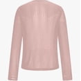 thumbnail image 5 of Womens Mesh Long Sleeve Blouse Elegant Solid Color Casual and Evening Wear Crew Neck Top RD2 M, 5 of 5