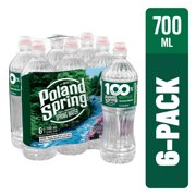 POLAND SPRING Brand 100% Natural Spring Water, 23.7-ounce plastic sport cap bottles (Pack of 6)