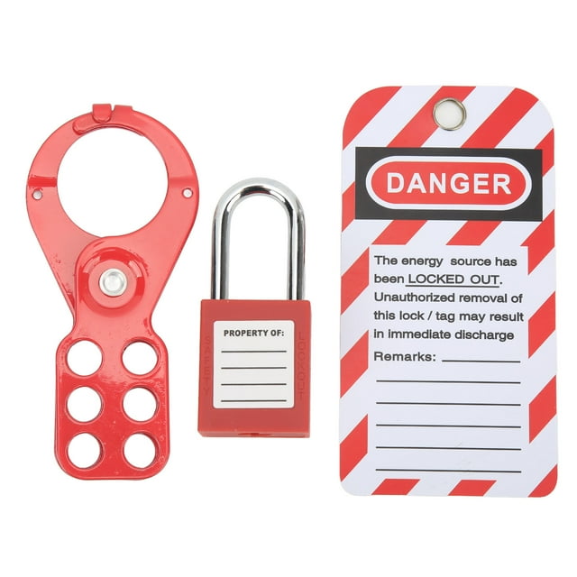 Kit de Bloqueo Y Etiquetado ANGGREK Juego de Candados de Seguridad con Candado de Cerrojo de Seguridad Llaves