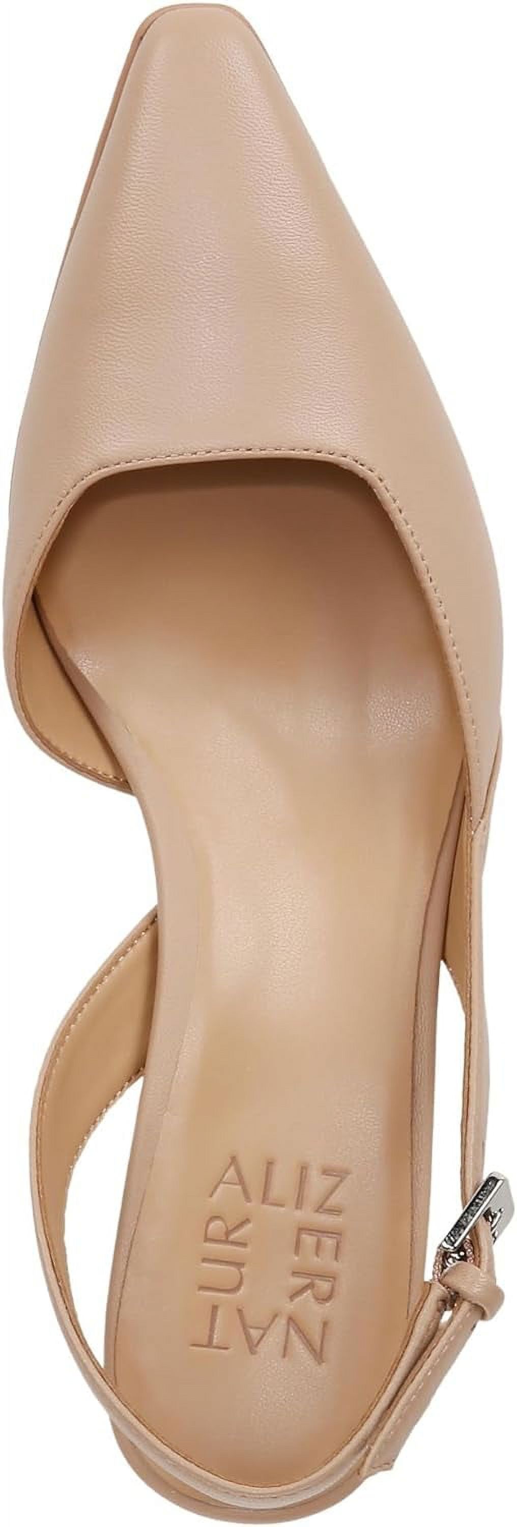 Naturalizer Dalary Women's Slingback Pump Creme Brulee Leather 7M