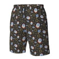 thumbnail image 5 of Kdxio Cosmic Pattern Mens Casual Shorts - Drawstring Summer Beach Sports Shorts for Men, 5 of 9