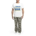 thumbnail image 5 of CafePress - I Stand With Ukraine Men's Light Pajamas - Men's Light Loose Fit Cotton Pajama Set, 5 of 7