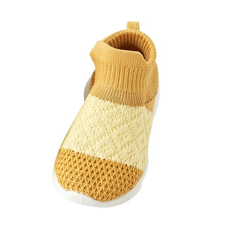 Ketyyh-chn99 Toddler Sneakers for Boys and Girls Shoes Boy Girl Kid  Comfort Casual Running Walking Sneakers Athletic School Shoes Yellow 6.5