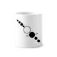 thumbnail image 1 of Unión de satélites planetarios en serie Cepillo de dientes titular de la pluma Mug de ceramica blanca taza 350ml, 1 of 2