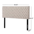 thumbnail image 2 of Canddidliike CAL King Tufted Fabric Modern Headboard in Black Fabric, 2 of 4