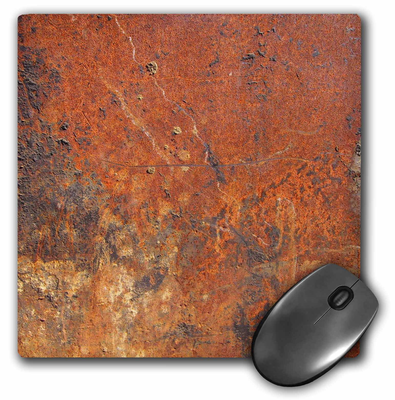3dRose Old Rust, Mouse Pad, 8 by 8 inches