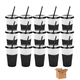 thumbnail image 1 of Vasos Mágicos Belug  Plastico Vasos Con Popote Y Tapa 710ml 15pzs Negro, 1 of 5