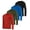 Set 1, variant on Real Essentials 4 Pack: Men's Dry-Fit Active Athletic Long Sleeve Pocket Crew T-Shirt Outdoors UPF 50 S-5XLT