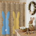 thumbnail image 6 of Easter Shower Curtain Easter Bunny Butt Shower Curtains for Bathroom Decor, Waterproof Polyester Shower Curtain Set with Hooks, Standard Size 72" x 72" Rabbit Welcome Peeps, 6 of 9