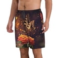 thumbnail image 2 of Goofa Butterfly Sitting on a Flower Printed Mens Swim Trunks Summer Quick Dry Short Beach Swimwear Bathing Suits-Small, 2 of 9
