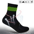 thumbnail image 4 of Calcetines deportivos unisex elásticos y transpirables para actividades al aire libre, montar a caballo, correr (negro, verde, L), 4 of 8