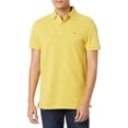thumbnail image 1 of Polo Tommy Hilfiger para hombre, corte personalizado, color amarillo jaspeado, 1 of 3