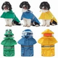thumbnail image 6 of Fashionable Reflective Pet Dog Raincoat Cute Animal Raincoat Pet Hooded Waterproof Jacket Clothes Dog Clothes for Big Dogs, 6 of 9