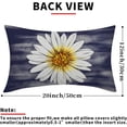 thumbnail image 2 of Summer Daisy Floral Lumbar Pillow Covers 12X20 Inch Set of 2 White Petal Flower Bloom Decorative Pillow Cases Navy Blue Seasonal Cushion Case Farmhouse Home Decor for Sofa Couch Porch Outdoor, 2 of 6