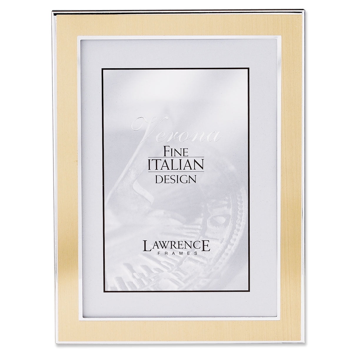 Silver and Gold 5x7 Metal Picture Frame