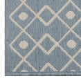 Better Homes & Gardens 5' X 7' Blue Tribal Striped Outdoor Rug