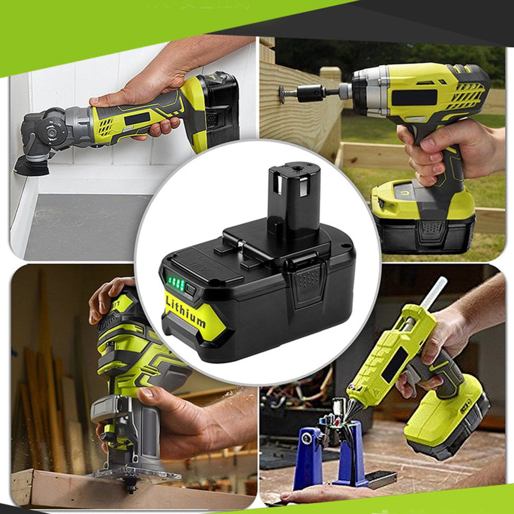 Plus High Capacity Battery 18 Volt Lithium-Ion Details about   2× 6.0Ah For RYOBI P108 18V One 