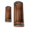 thumbnail image 1 of 2PCS/Set Half Barrel Planter Wood Flower Pot Carbonized Anticorrosive Container, 1 of 6