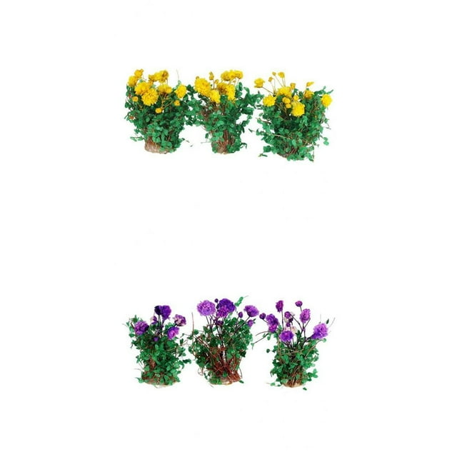 2 cajas de flores en miniatura para manualidades, modelo de racimo, materiales de paisaje para arquitectura, modelo de construcción, de Diorama perfke micro paisaje Hierba
