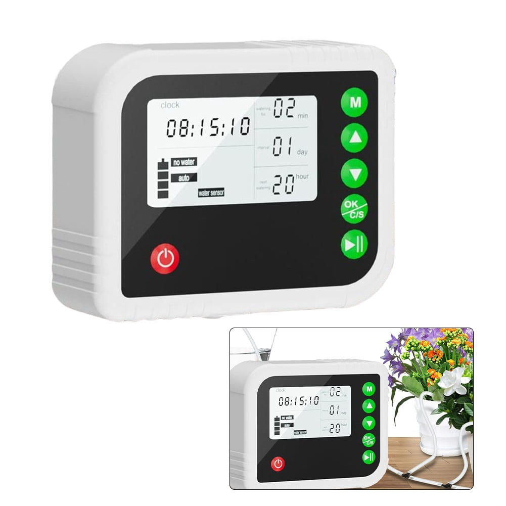 Automatic Indoor Plant Watering System Drip Irrigation Kit with Adjustable Timers for Personalized Care of Up to 15 Pots