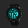 thumbnail image 2 of Luminoso LED Deportes al aire libre Reloj digital Reloj despertador impermeable Relojes de pulsera (Negro), 2 of 8