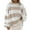 18#Khaki, variant on Harpily Clearance Women's Sweaters Women's Crew Neck Long Sleeved Striped Sweater With Flared Sleeves