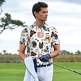 thumbnail image 3 of Balery Hip Hop Dog Camisa Polo de Hombre con Estampado, de Manga Corta y Tejido Medio, Camisa Tipo Golf Polo-XX-Large, 3 of 6