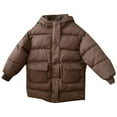 thumbnail image 5 of Collared Neck Coats for Kids Girl Boy Winter Fall Long Warm Thick Puffer with Hood Plain Parkas Jacket Hoodies Outfits Kid 2026 Clothes Trendy 8 Years, 5 of 6