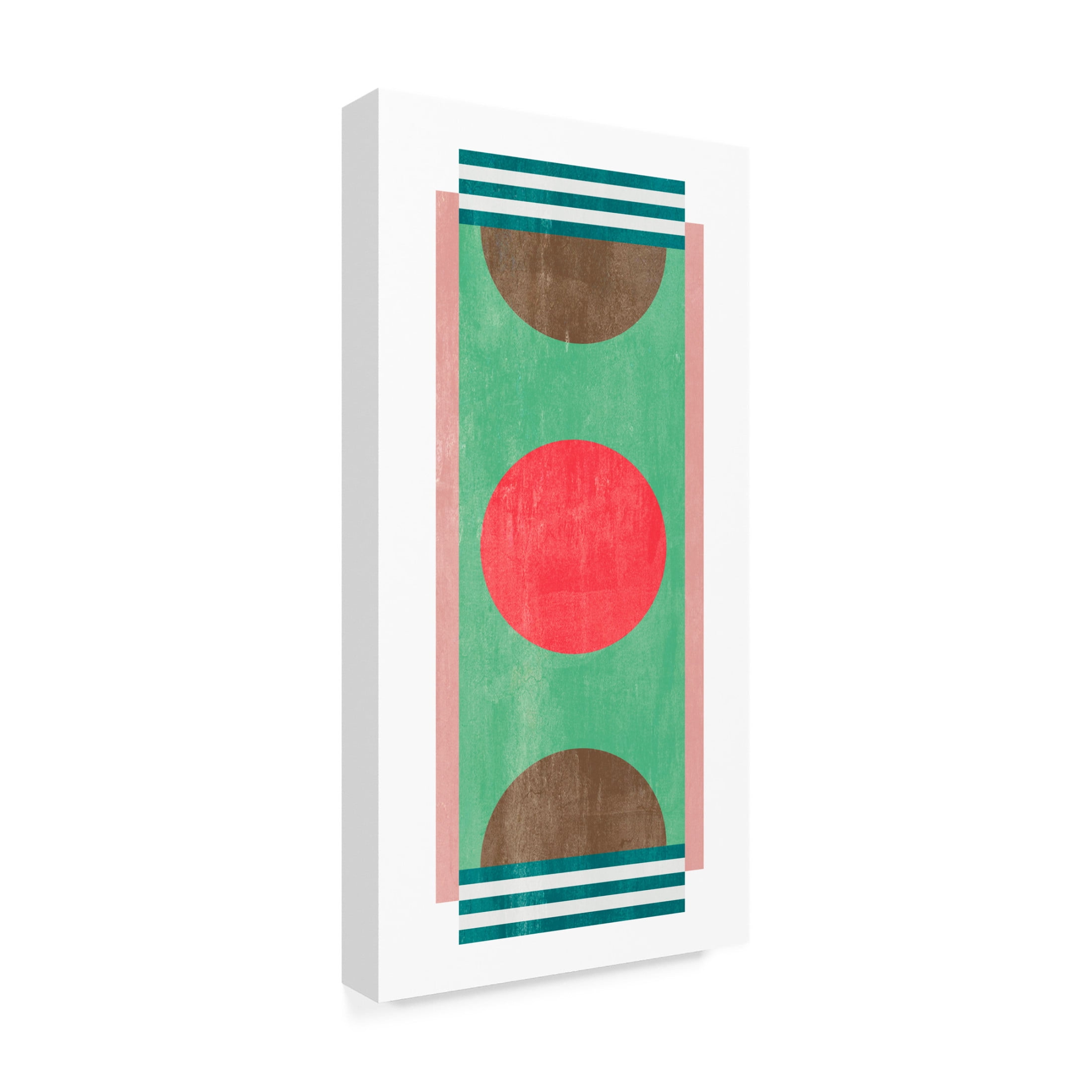 Canvas Wall Art - Melissa Wang 'Sweet Blocks II' Wall Art for Living Room, Bedroom, or Office Décor by Trademark Fine Art - 10 x 19 Inches