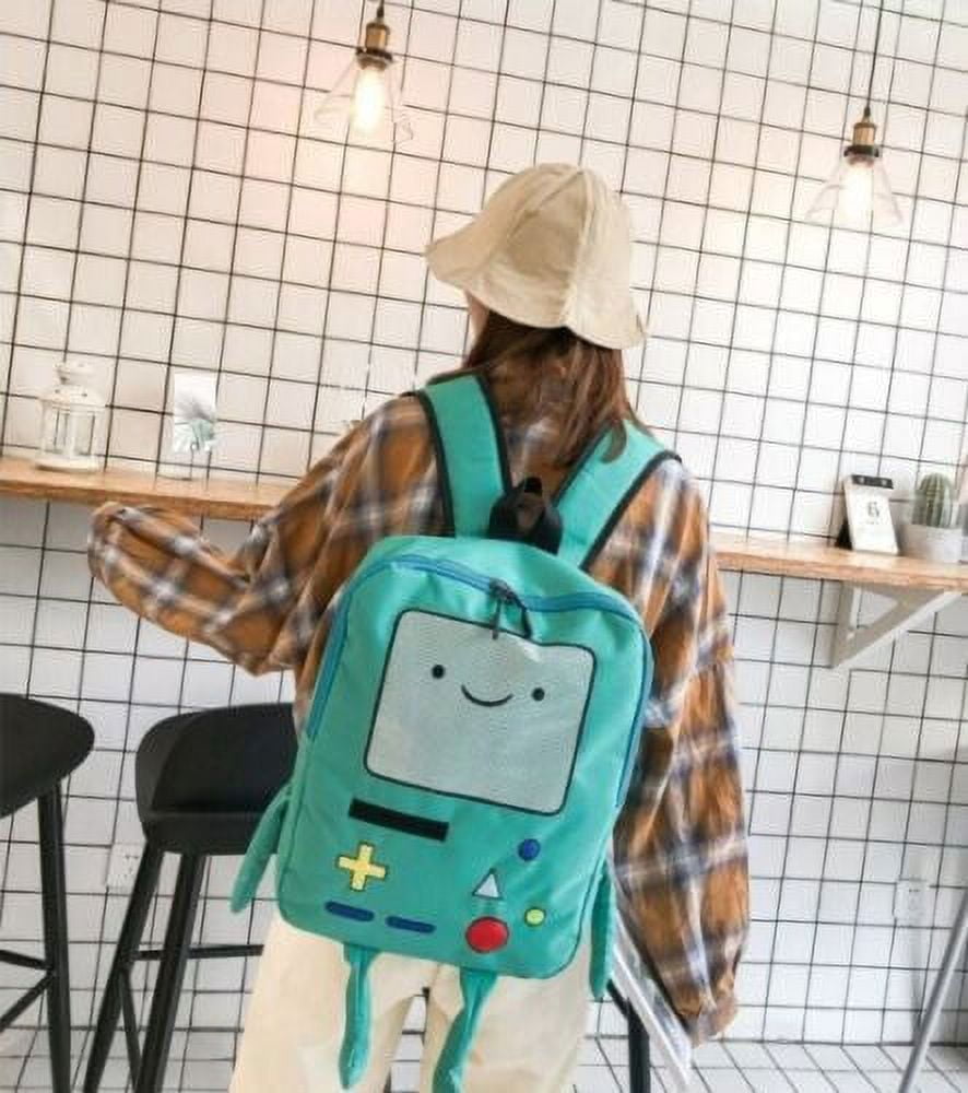 Canvas Backpack Anime Adventure Time Beemo BMO Kawaii Book Bag Backpack
