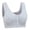 Grey, variant on UngA Womens Wireless Bra Front Closure Bras Push Up Bra No Underwire Plus Size Front Button Bra Red,44