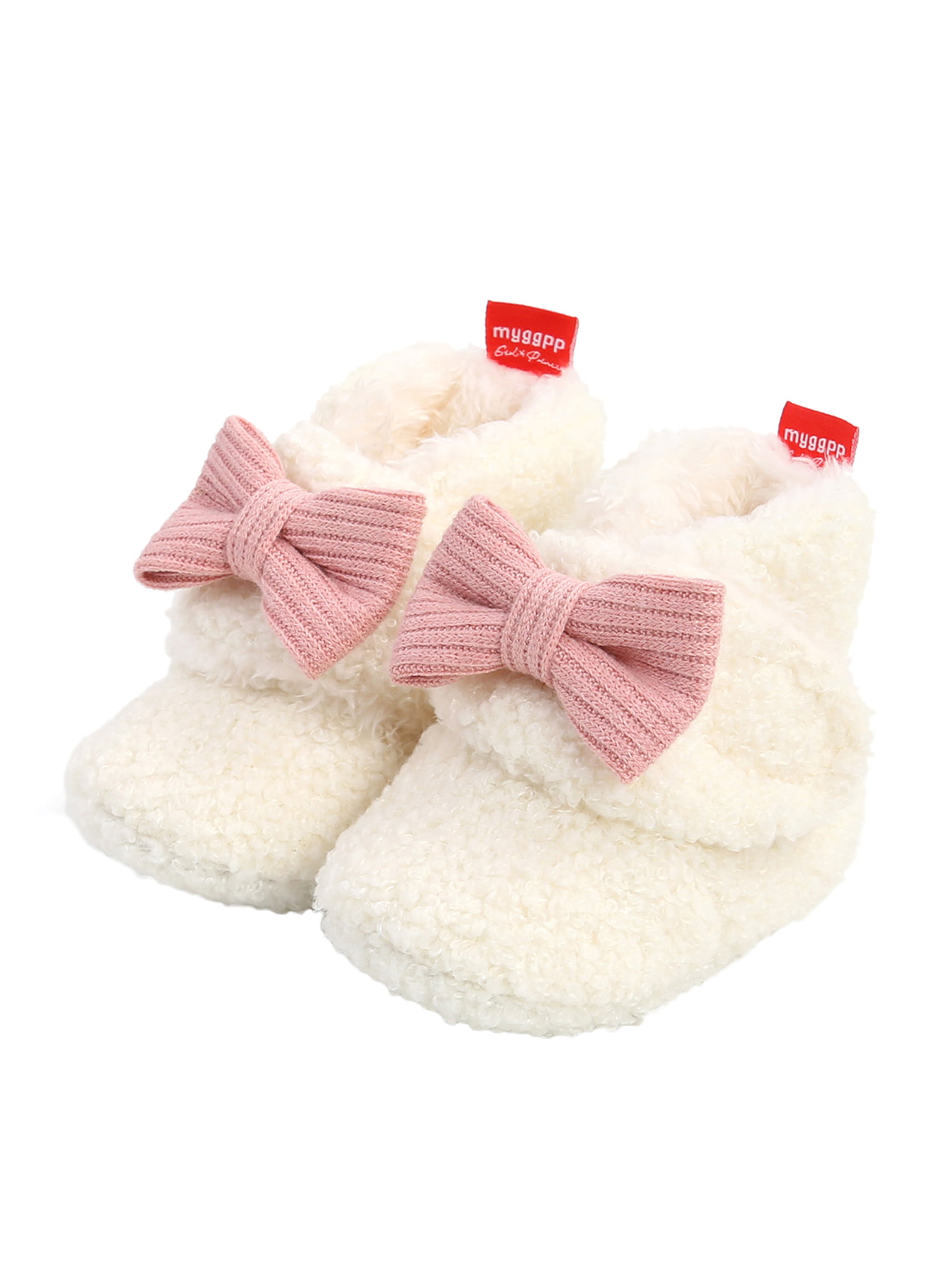 Newborn Girls Baby Shower Pink Red Strawberry Bow Booties Sock Headband Gift Set 