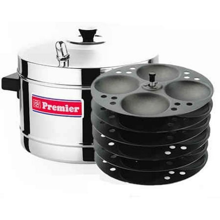 Premier Stainless Steel Idli Maker with 6-Non Stick Rack ...