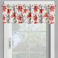 thumbnail image 2 of Ambesonne Floral Valance Pack of 2, Vintage Tulip Flowers, 54"X12", Peach Green and Red, 2 of 5