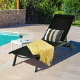 thumbnail image 1 of Gymax Chaise Longue de Patio en Aluminium, Fauteuil Inclinable Réglable - Ensemble de 1, Noir, 1 of 10