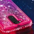 thumbnail image 5 of Mignova LG X Power 3 Flash case,[Durable and Cute] Colorful Quicksand Series Bling Diamond Flowing Liquid Floating Shockproof Cover case (Pink+Purple), 5 of 7