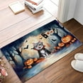 thumbnail image 2 of Happy Halloween Vampire American Shorthair BOO with Pumpkins Fun and Spooky Doormat Cat Lover Kitten Owner Gifts Indoor Outdoor Welcome Mat - 00018, 2 of 5