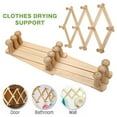 thumbnail image 3 of Trianu 2 Pcs Expandable Wooden Hanger, Accordion Style Wood Wall Hanger Coat Rack, 3 of 7