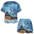 thumbnail image 3 of Christmas Snowmen Print Women'S Pajamas Set Summer Sleepwear Sets 2 Piece Lounge Set, 3 of 7