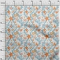 thumbnail image 3 of oneOone Viscose Jersey Orange Fabric Beach Starfish &Shell Sewing Fabric By The Yard Printed Diy Clothing Sewing Supplies 60 Inch Wide, 3 of 4