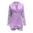 thumbnail image 7 of Blazers For Women Casual Temperament Two Piece Suits Ladies Fashion Slim Fitted Wort Office Business Blazer Jackets, 7 of 7