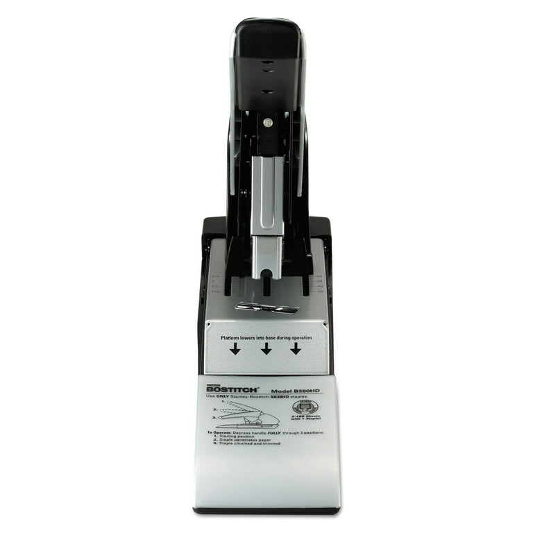 Bostitch Auto 180 Xtreme Duty Automatic Stapler 180-Sheet Capacity Silver/Black