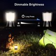 thumbnail image 3 of LED Camping Light Portable, Super Bright Camping Light Rechargeable Tent Light with Hook, Continuously Dimmable and 5 Light Modes, Lasts More Than 8 H, 3 of 4