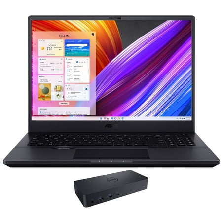 ASUS ProArt Studiobook H7600ZX Home/Business Laptop (Intel i7-12700H 14-Core, 16.0in 60Hz 3840x2400, GeForce RTX 3080 Ti, 64GB DDR5 4800MHz RAM, Win 11 Pro) with D6000 Dock