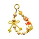 thumbnail image 2 of Llavero con cuentas, decoración de llavero, moda, adorno, pulsera, llavero de coche para niñas, niños, mujeres, regalo de recuerdo de fiesta amarillo, 2 of 9