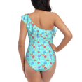 thumbnail image 5 of Goofa Sea animals Pattern Women's One Piece Swimsuits Tummy Control Bathing Suits Asymmetric One Shoulder Swimwear-X-Large, 5 of 6