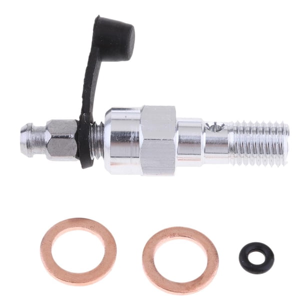Perno de Banjo Único M10 Arandelas y Tapa Antipolvo para Motocicleta Universal 1.25 mm