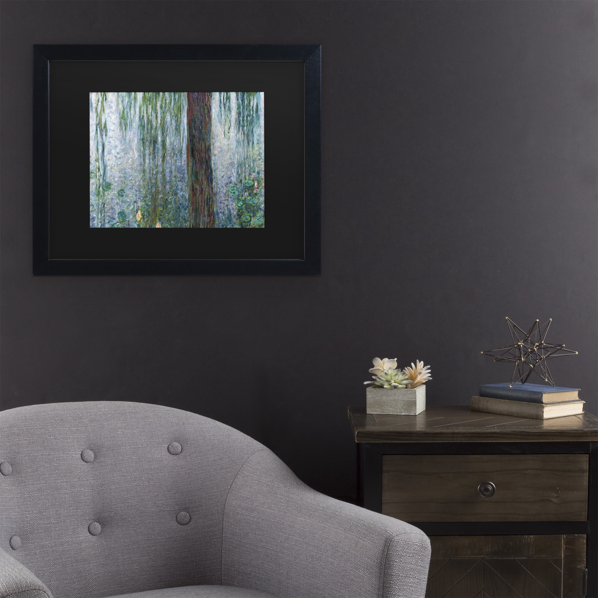 Trademark Fine Art 'Waterlillies Morning' Canvas Art by Claude Monet